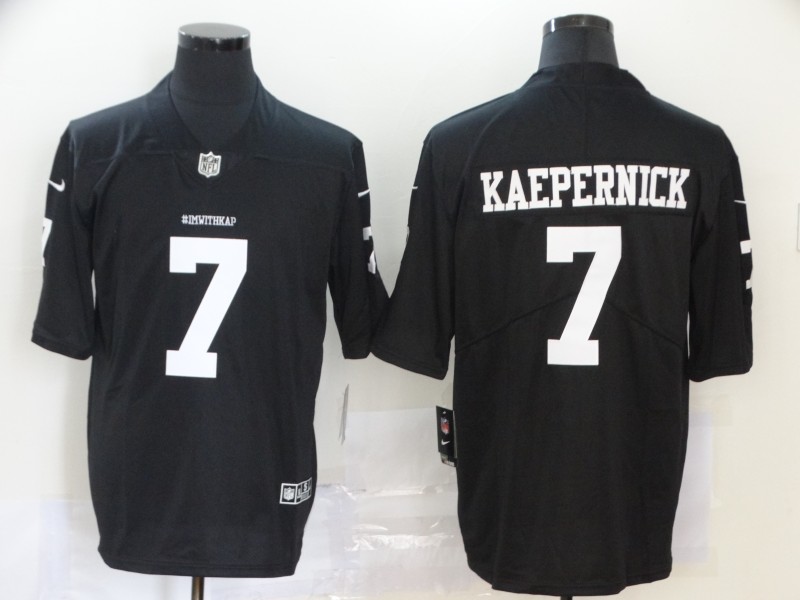 Men San Francisco 49ers 7 Kaepernick Black Nike Vapor Untouchable Limited NFL Jerseys